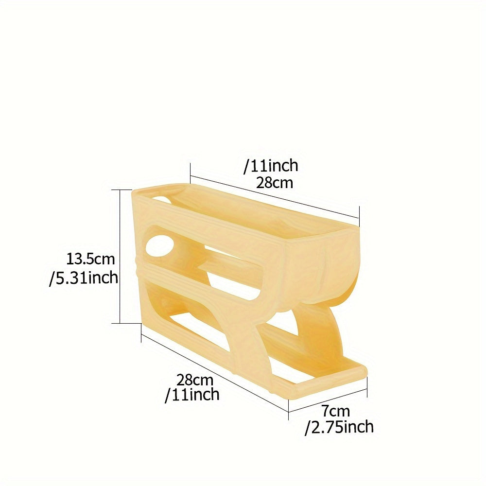 Multitier Refrigerator Egg Storage Rack Plastic Organizer Space-Saving