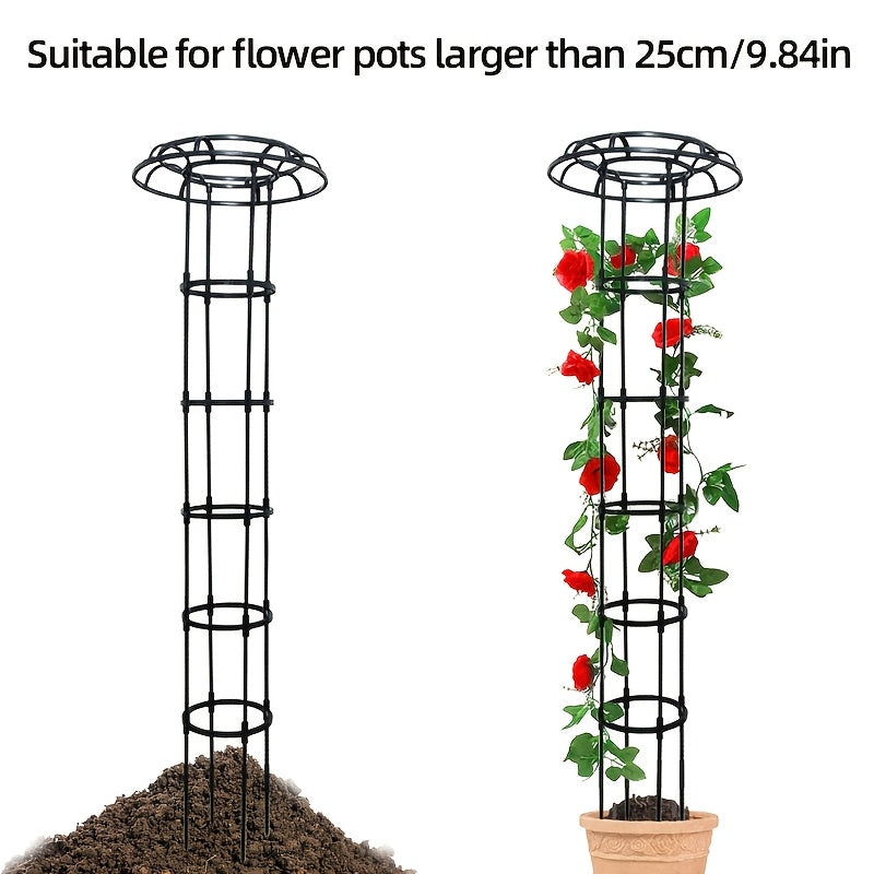 Qora metall qo‘ziqorin gullari tokchasining ko‘tariladigan uzumzorlar uchun bog‘ni qo‘llab-quvvatlash ramkasi