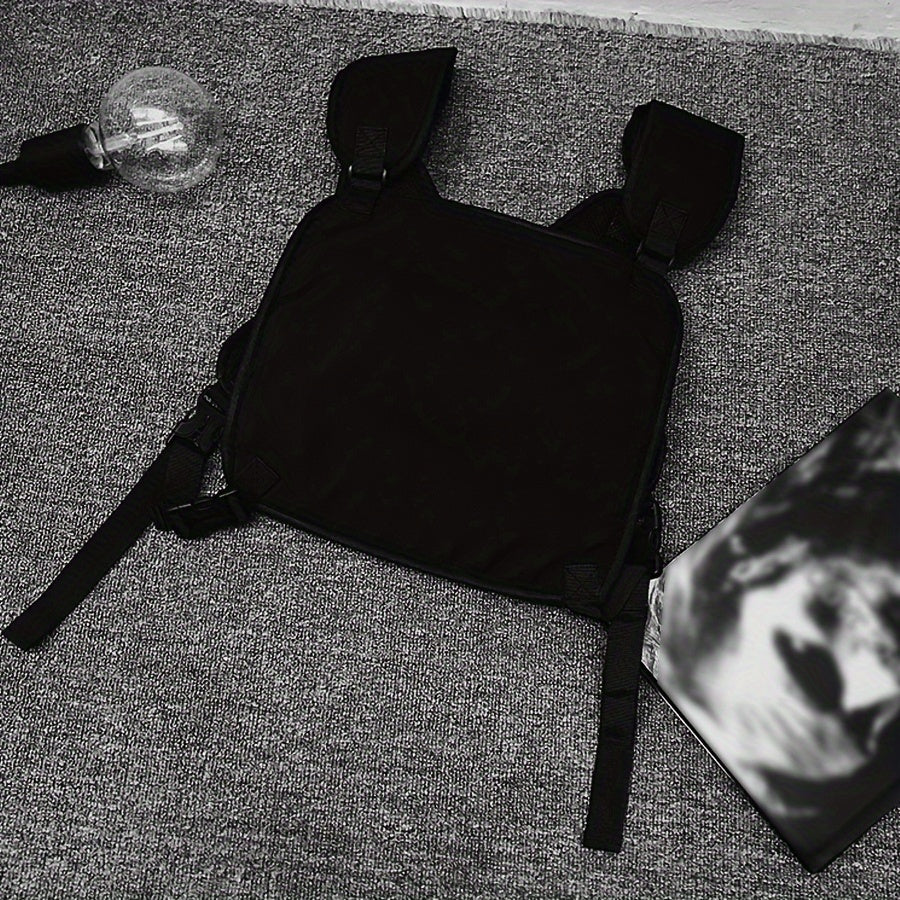 Bolso de pecho de lona Oxford para hombres y chaleco outdoor para el desplazamiento diario