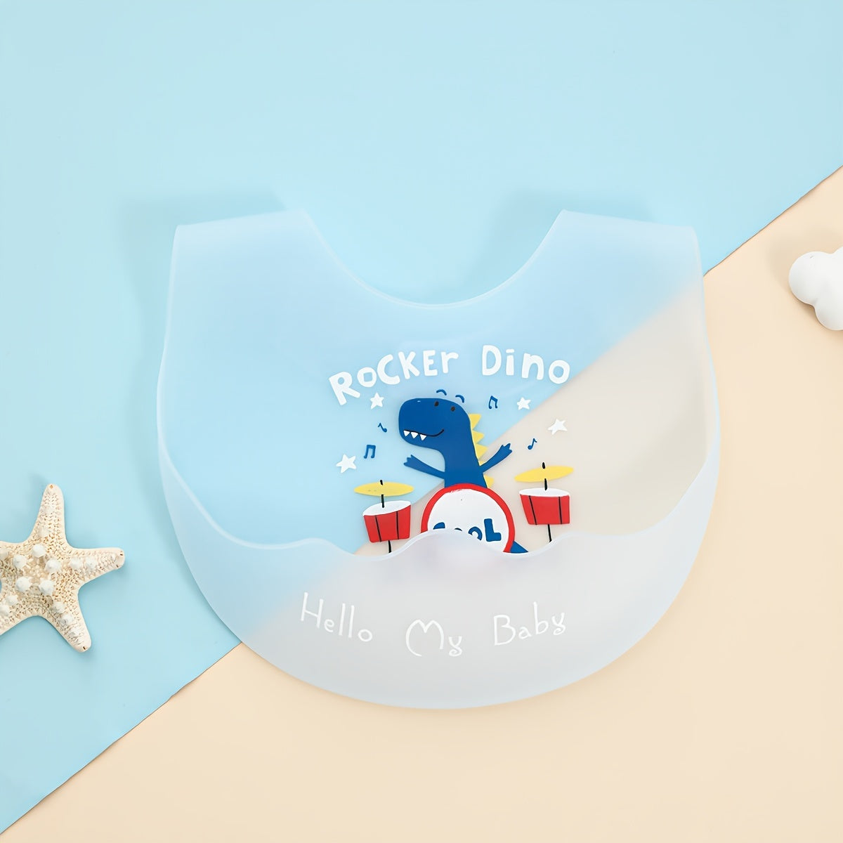 Kids Silicone Bib Waterproof and Dirt-Resistant Soft Silicone Bib for Feeding
