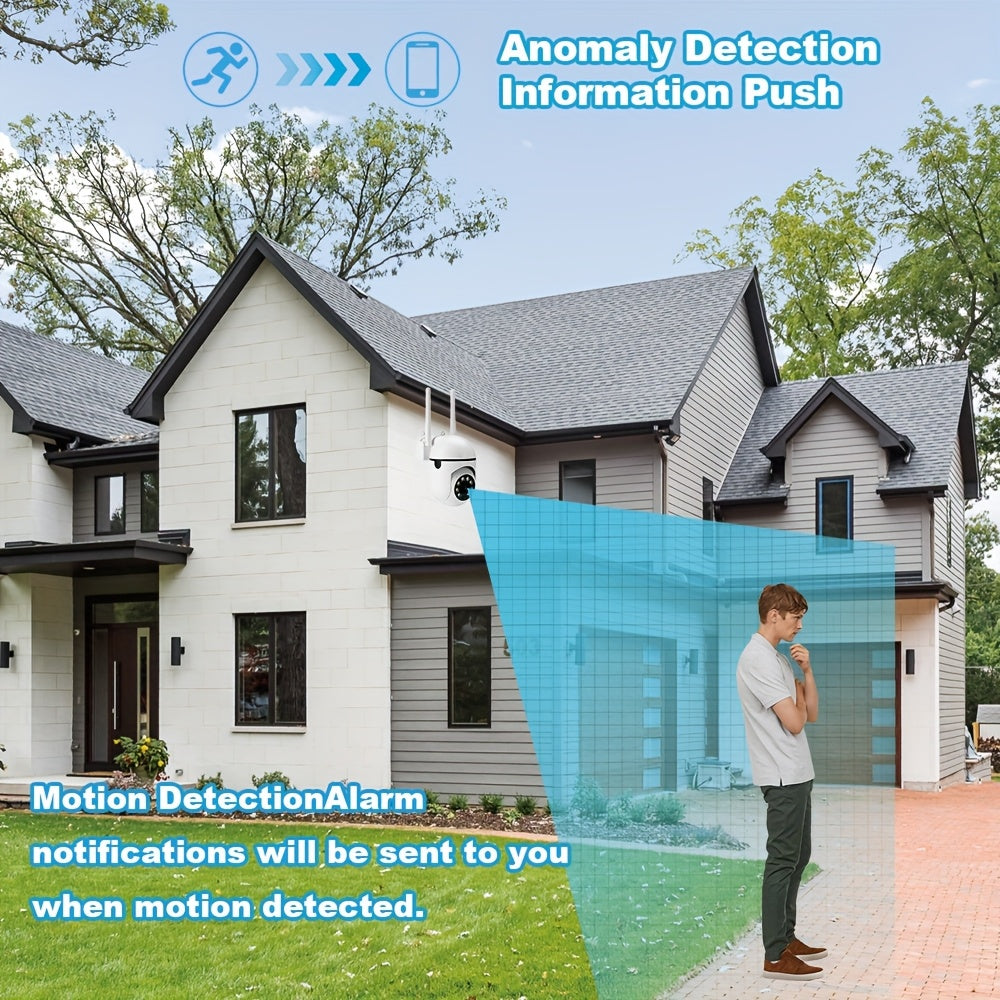 Wireless Security Camera 2 Pack 1080P HD Night Vision Motion Tracking Two-Way Audio