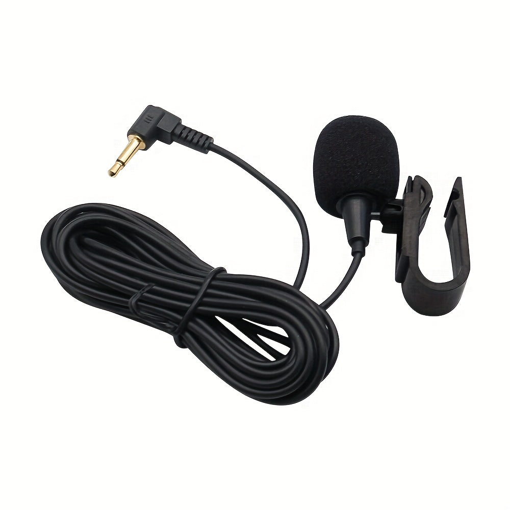Wired Car Microphone with 3.5mm Clip Jack for Streaming and Audio Systems