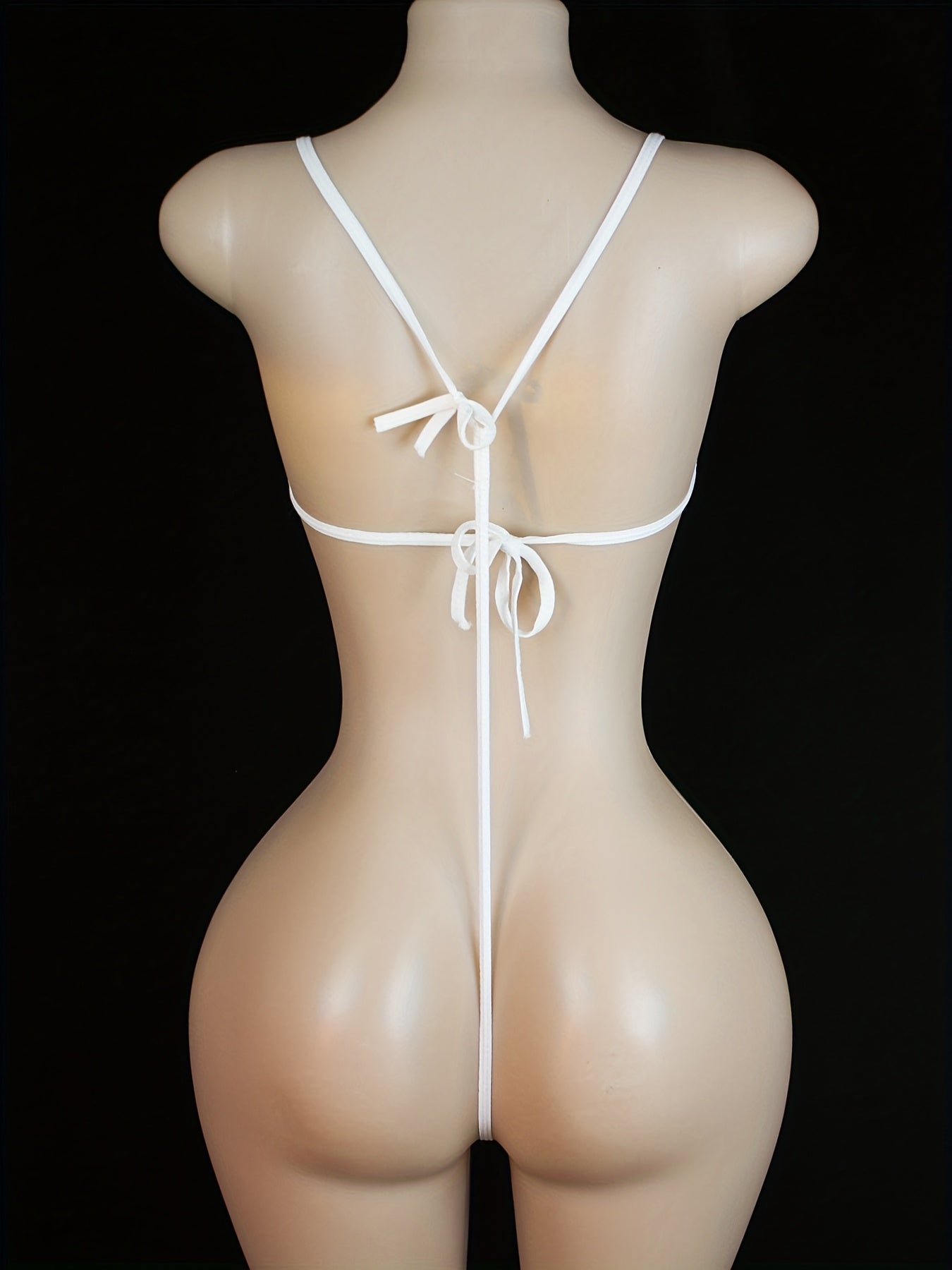 Women's Cow Print Strappy Teddy Backless Lingerie Bodysuit