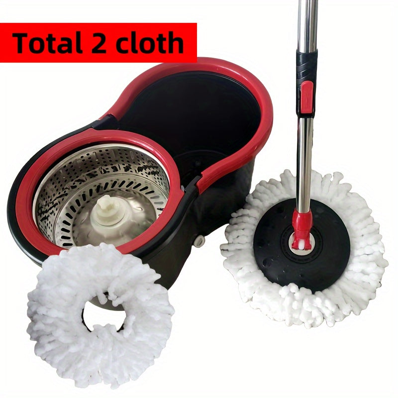 Set de fregona y cubo multiusos con esponjas de repuesto adicionales para la limpieza del hogar