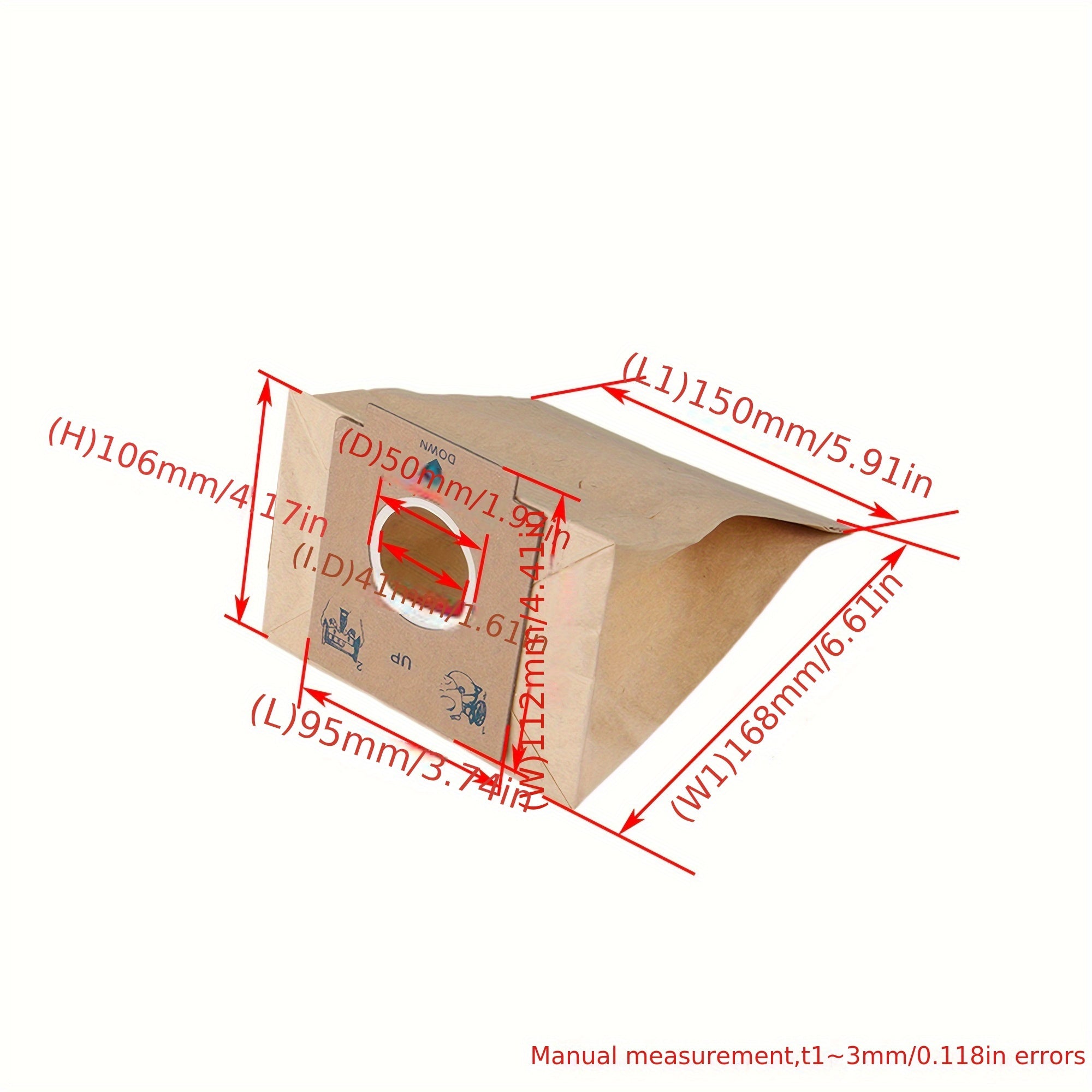 Changyutgichlar uchun almashtirish, ushbu to'plam 20/30 changyutgich sumkasi filtrlarini o'z ichiga oladi, model raqami 00018. Turli changyutgich modellari bilan mos keladi.
