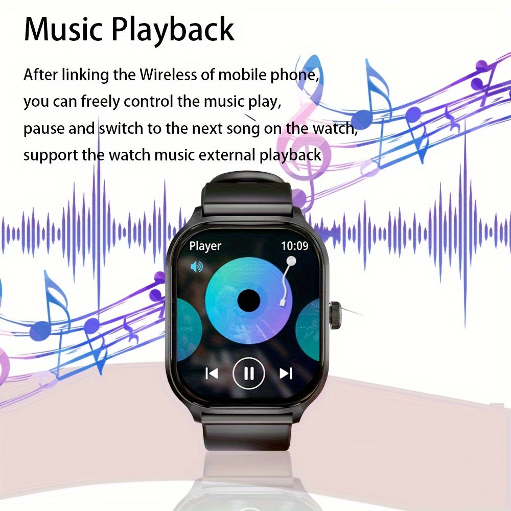 Женские умные часы с 2,01-дюймовым сенсорным экраном, Bluetooth-звонками и фитнес-трекером с более чем 100 спортивными режимами