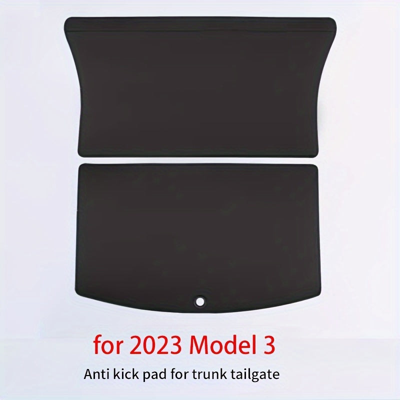 Premium PU Leather Trunk Mat for Tesla Model Y/3 Cargo Liner Scratch-Resistant Durable