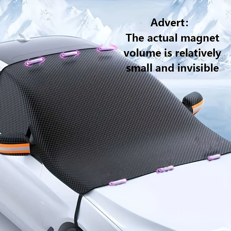 Universal Winter Magnetic Car Windshield Cover Polyester Snow Shield