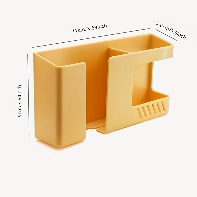 Estantería de almacenamiento de pared con soporte sin perforaciones y caja de almacenamiento de plástico para hogar y residencia