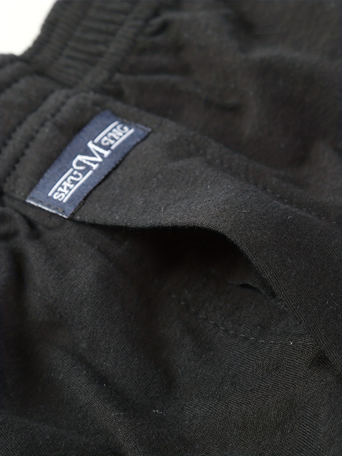 Yuqori bel bilan bo'sh toza paxta pijama shimlari