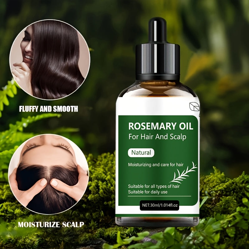 Ayollar uchun Rosemary soch yog'i, yumshoq soch parvarishi va porlash uchun