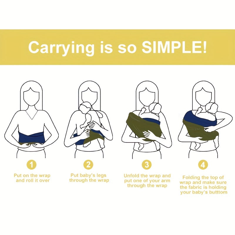 Baby Towel Solid Rayon Front Back Towel Slings for Infants and Toddlers