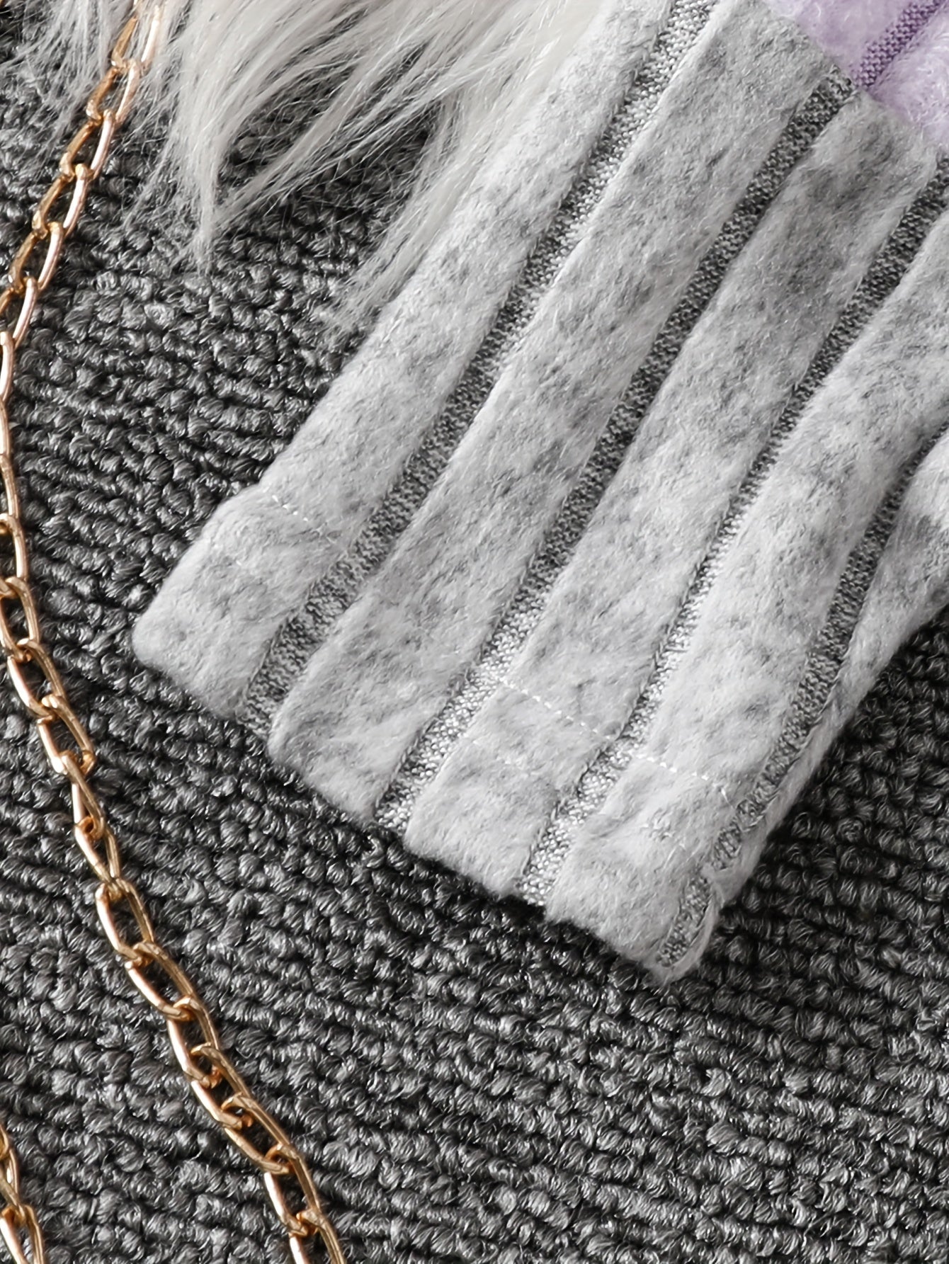 Girls' Hoodie and Pants Set in Blue and Gray with Long Sleeves and Stretchy Polyester Blend for Autumn and Winter