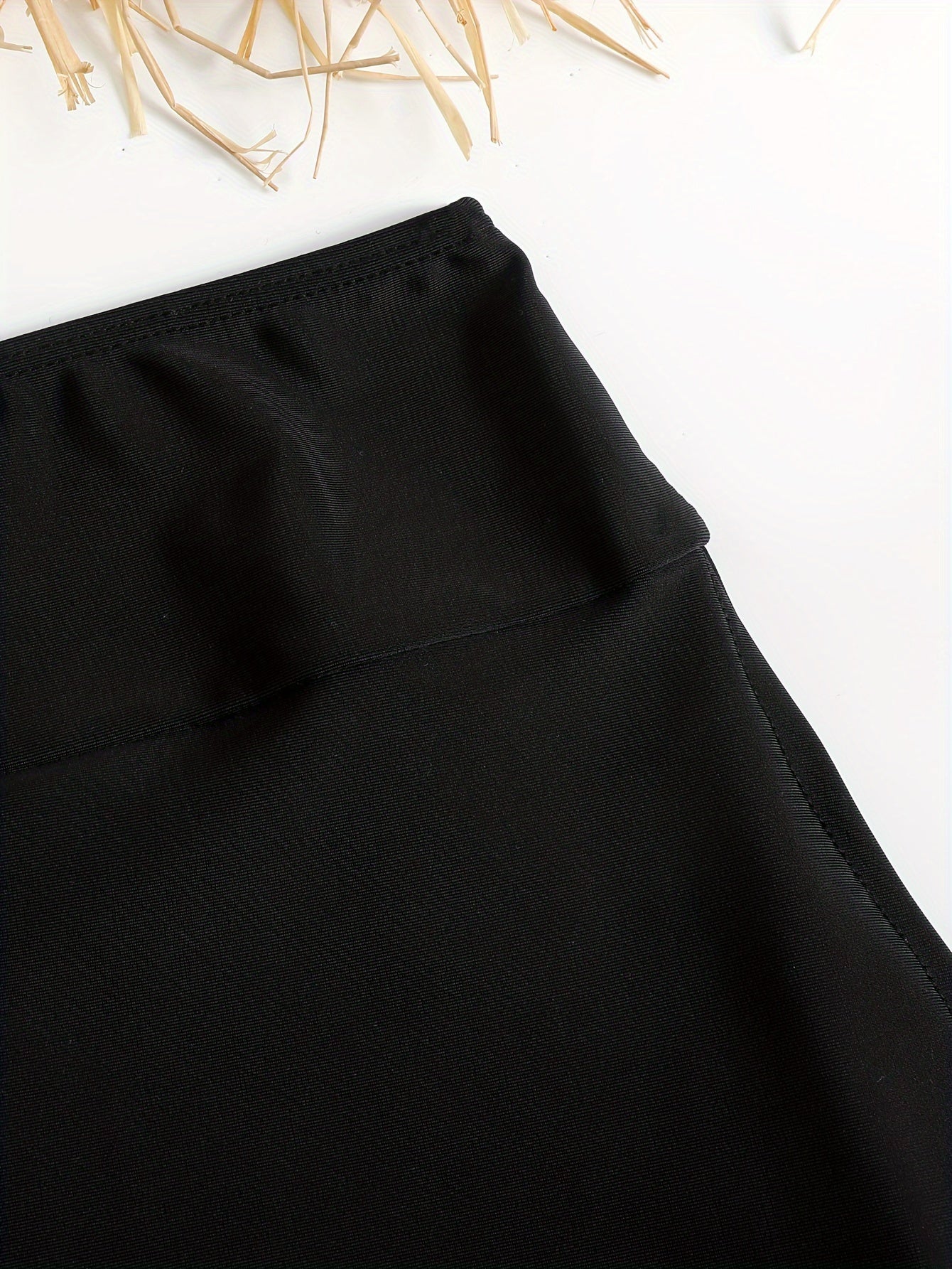 Women's Solid Color Side Open Mini Shorts with High Stretch Fabric