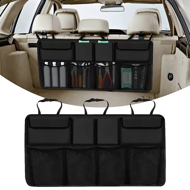 Universal Car Trunk Organizer Adjustable Oxford Backseat Storage Bag