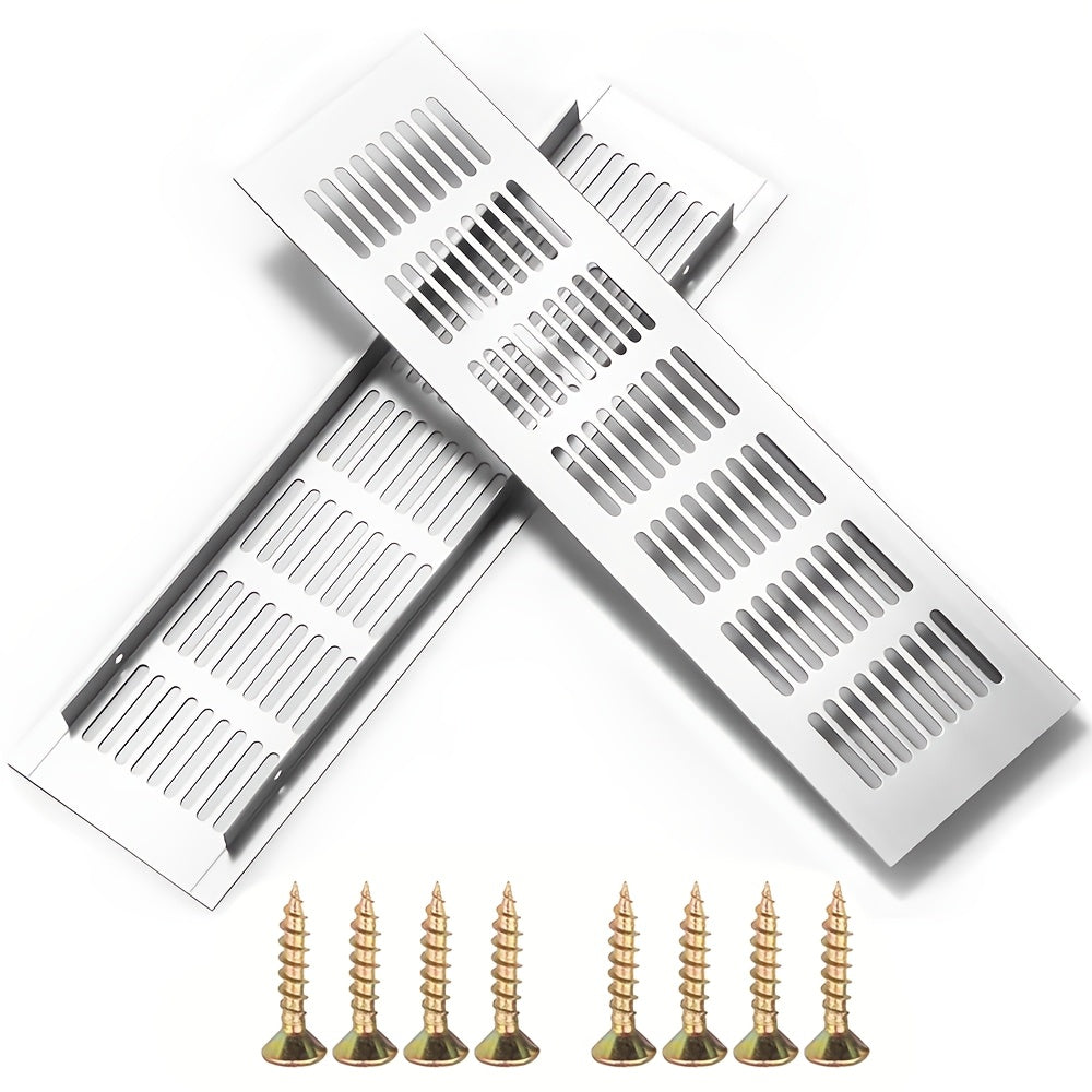 Alüminiy alloy oshxona ventilyatsiya grillari 300x80mm, ikkita paketda, vintlar bilan