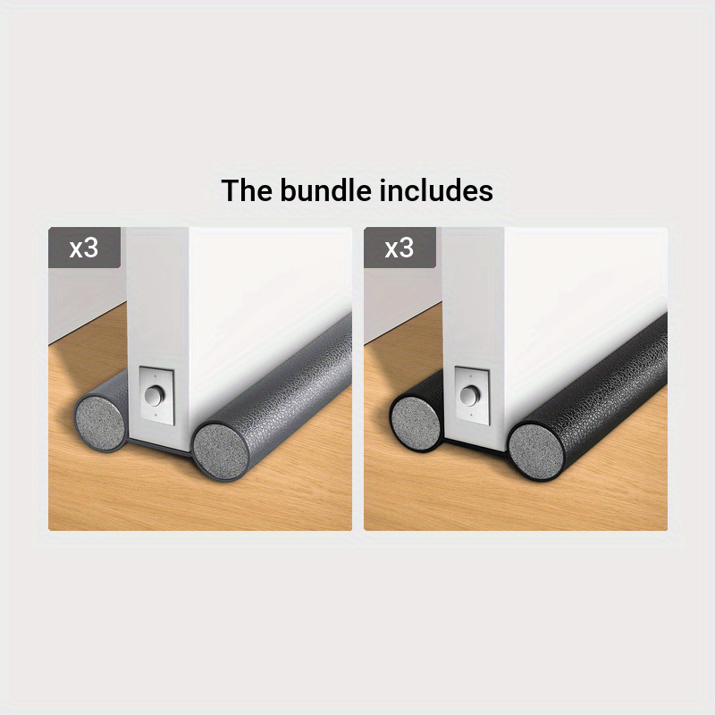 Adjustable Under Door Draft Stopper Seal for Sound Light Air Proofing