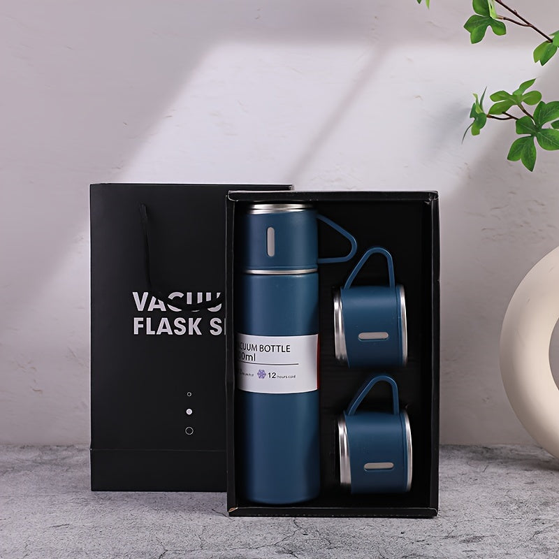 2 ta zanglamaydigan po'latdan yasalgan issiqlik izolyatsiyalangan qahva va suv shishasi, 16.9oz, issiq va sovuq