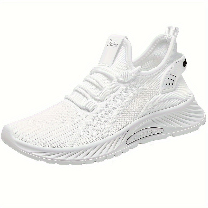 Women's Knitted Lightweight Breathable Tennis Shoes Plus Size Low Top Sneakers