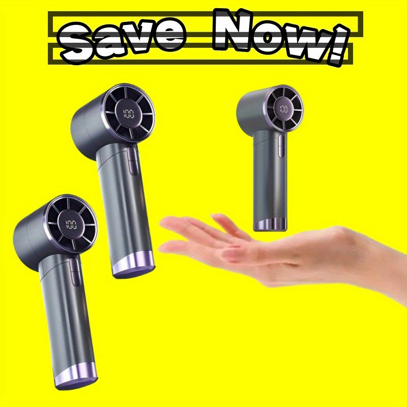Adjustable Handheld Fan for RV Bathroom Cooling Rechargeable USB Powered