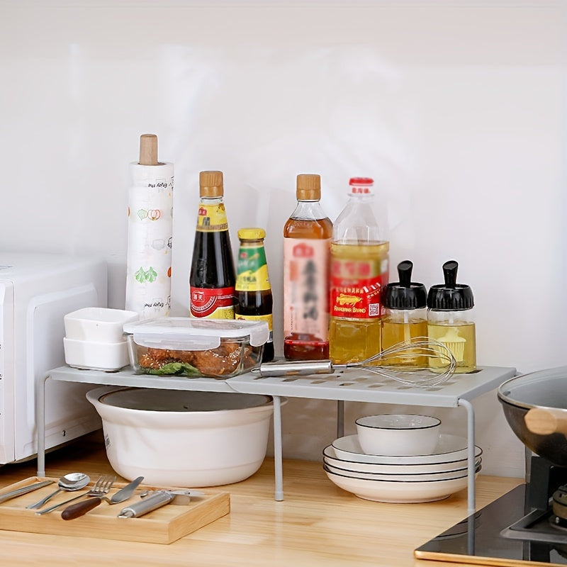 Telescopic Kitchen Shelf Organizer for Seasonings and Household Items