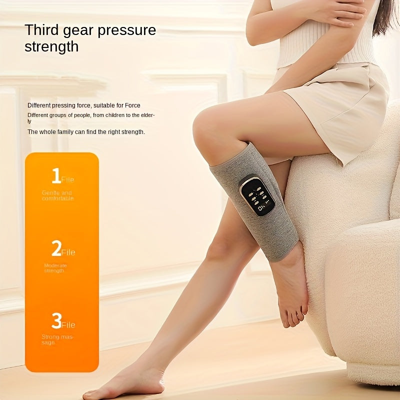 Qayta zaryadlanadigan, issiq siqish bilan elektr oyoq massajeri, oyoqlar, oyoq, sonlar va tizzalar uchun mos, simsiz ishlash uchun mo'ljallangan.