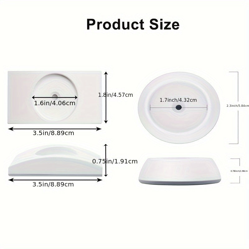 Set of 4 White Rubber Gate Wall Protectors for Pet and Safety Gates