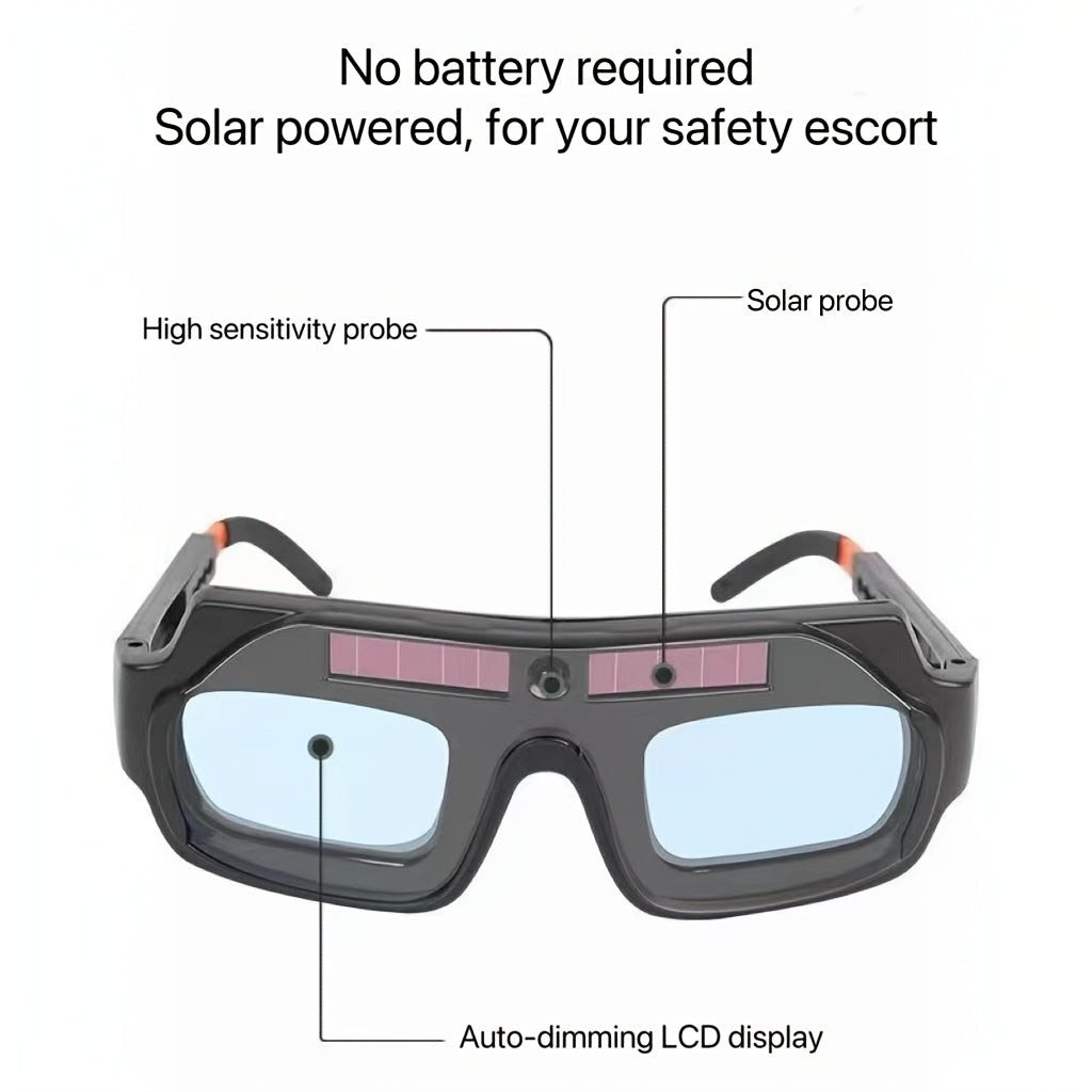 Uniseks avtomatik qorong‘ilashli payvandlash shisha bilan himoyalovchi linza uchun TIG MIG arc