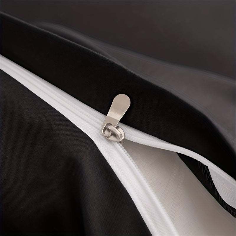 3-ta bo'lakli satindan yotqizish to'plami, bir xil rangdagi yotqizish qopqog'i va yostiqchalar bilan