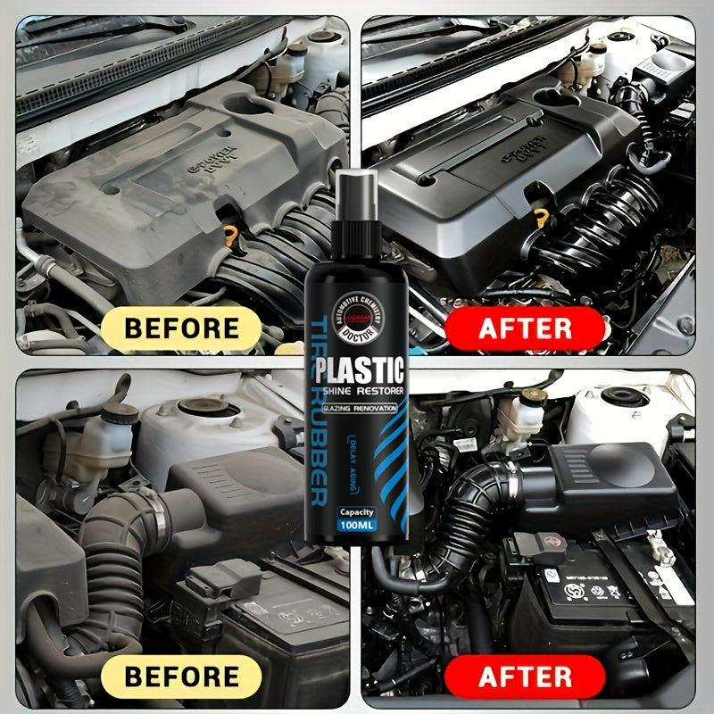 100ml Car Engine Plastic Restoration Kit Protects Shine and Gloss