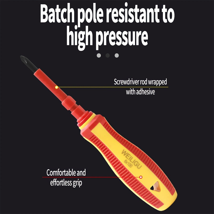 12-In-1 Interchangeable Blade Screwdriver Set with Carrying Case Electrician Kit