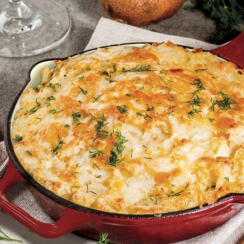 Sartén de hierro fundido esmaltado antiadherente de 25cm con asas para todo tipo de cocinas y horno