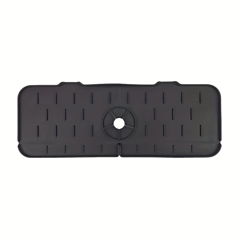 Silikon kran tomchisi uchun idish - Suv o'tkazmaydigan, oshxona va hammom ish stoliga moslangan qiyshiq dizayn - 1 dona