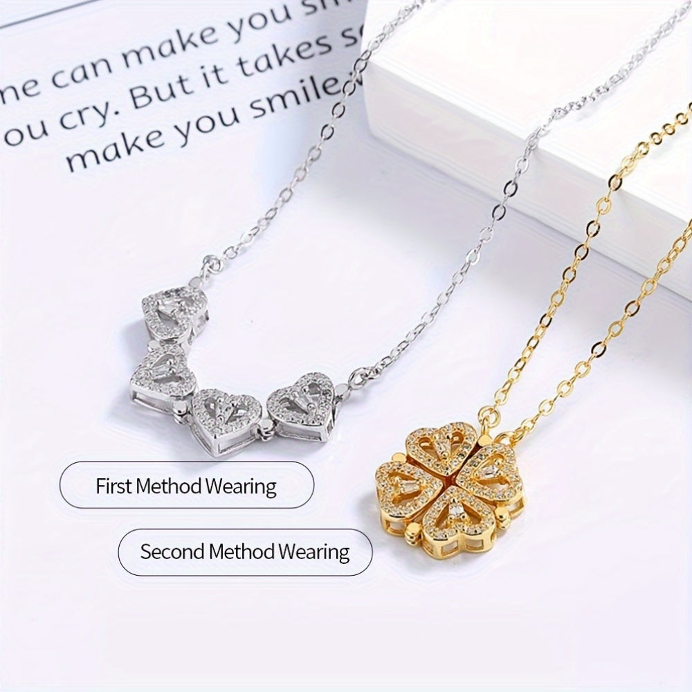 Zamonaviy yurak shaklidagi zirkonli marjon, yuqori sifatli titan po'latidan yasalgan kalta zanjir, har kuni kiyish va sovg'a berish uchun mos, 14-fevral va har qanday tadbir uchun mukammal.