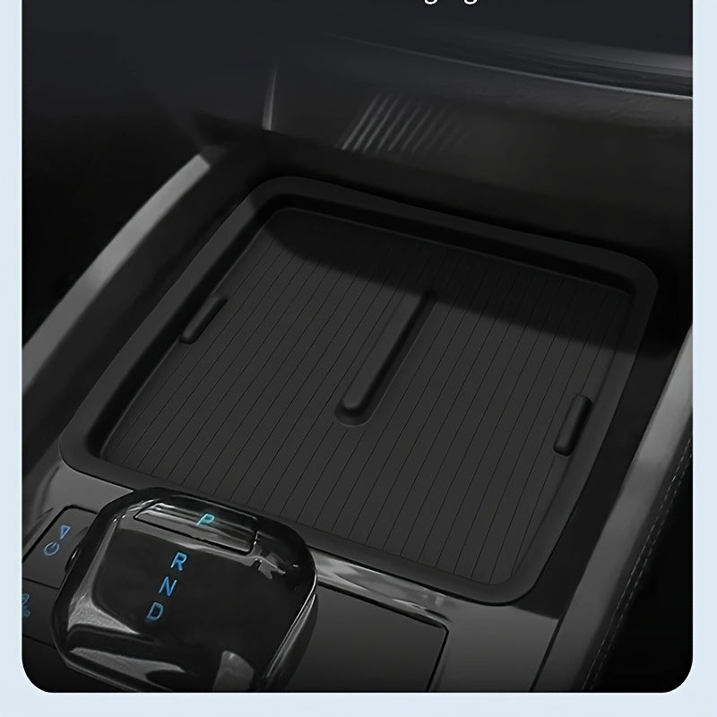 Wireless Silicone Car Center Console Mat for M6 2024–2025 Anti-Slip Waterproof