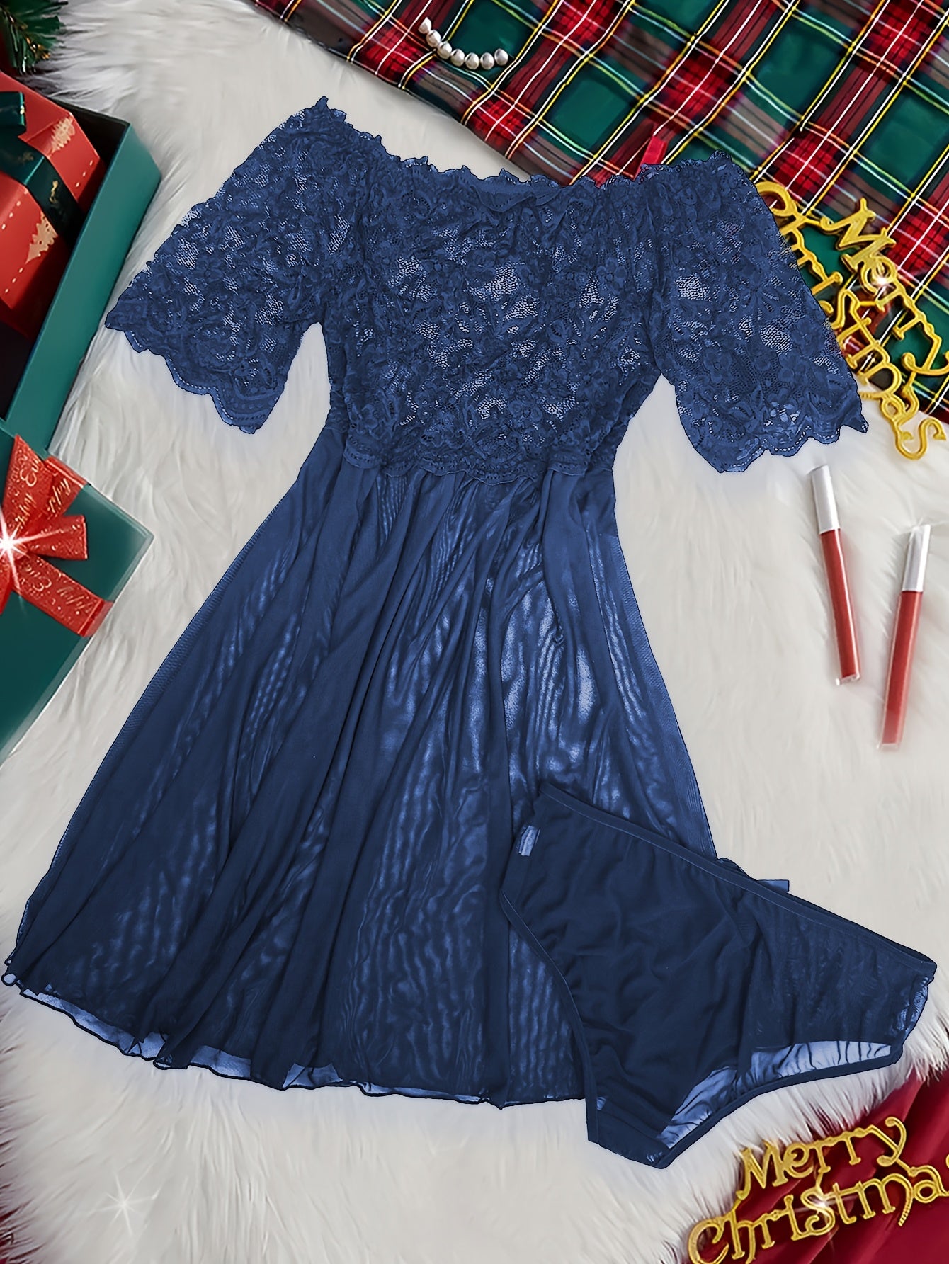 Комплект женского белья больших размеров из кружева, прозрачный боди, соблазнительный ночной наряд