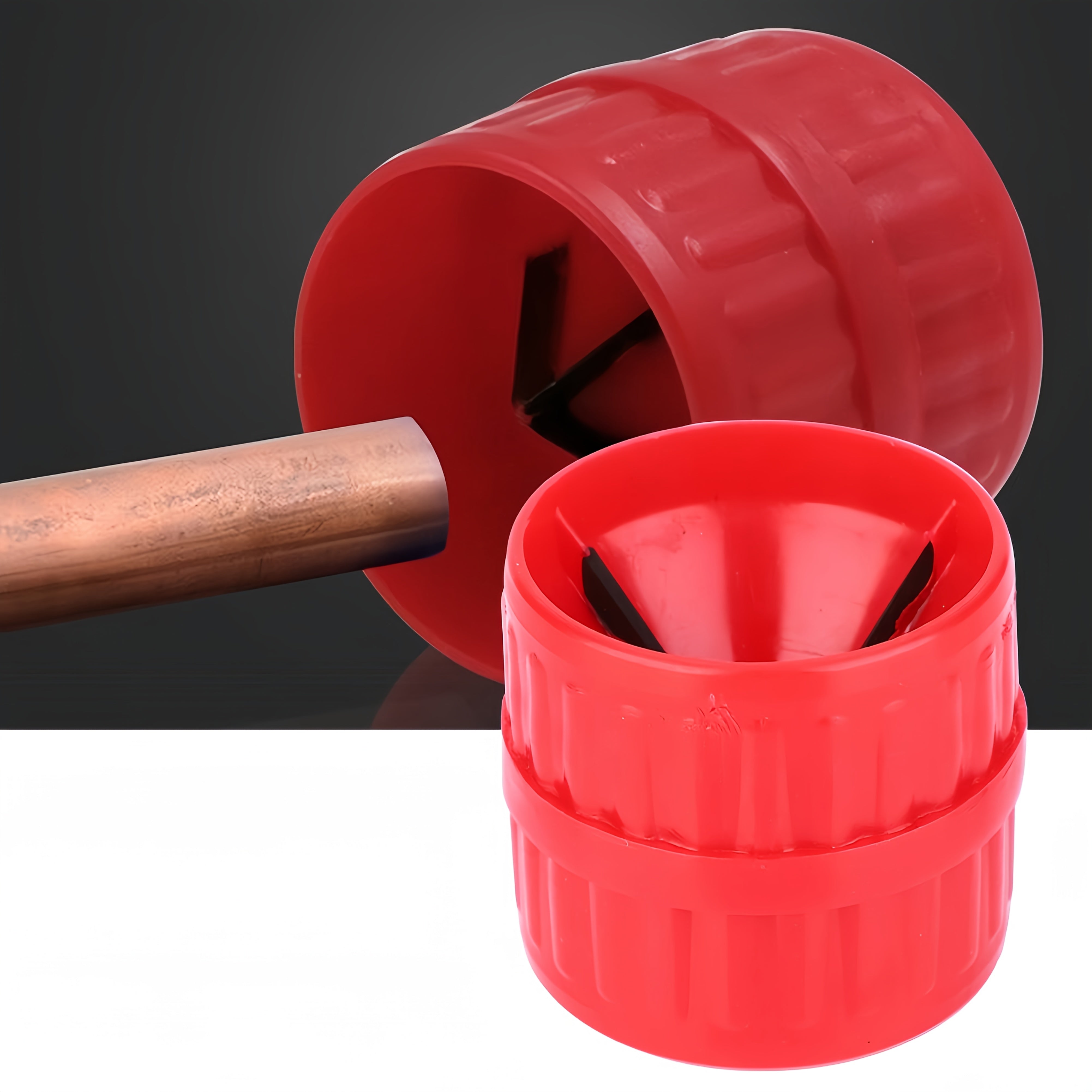 Universal Red Inner-Outer Reamer Pipe and Tube Deburring Tool