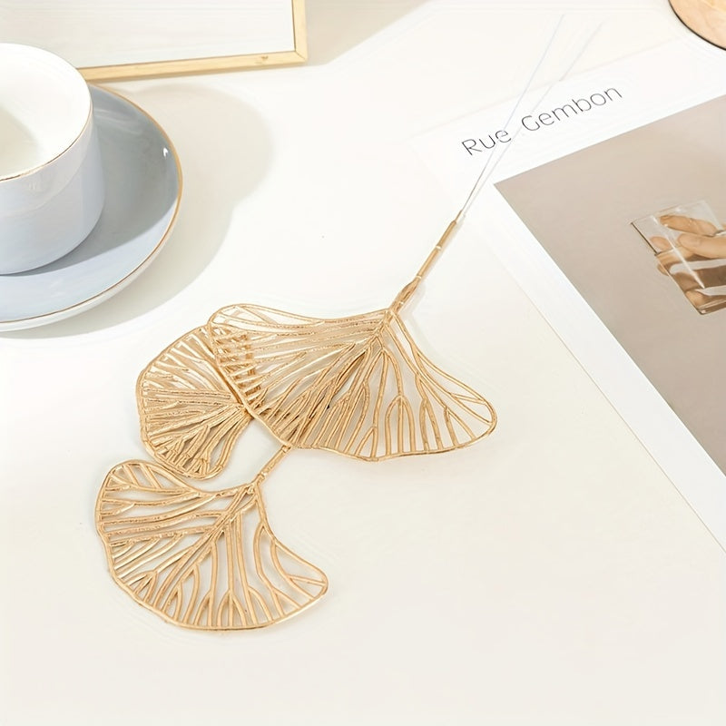 5/10pcs Artificial Ginkgo Biloba Leaf Decor for Flower Arrangements Weddings Parties Home