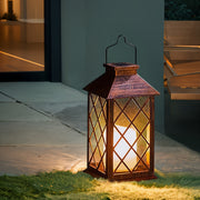 Solar Powered Outdoor Candle Light with Built-in LED Hanging Garden Yard Patio Porch