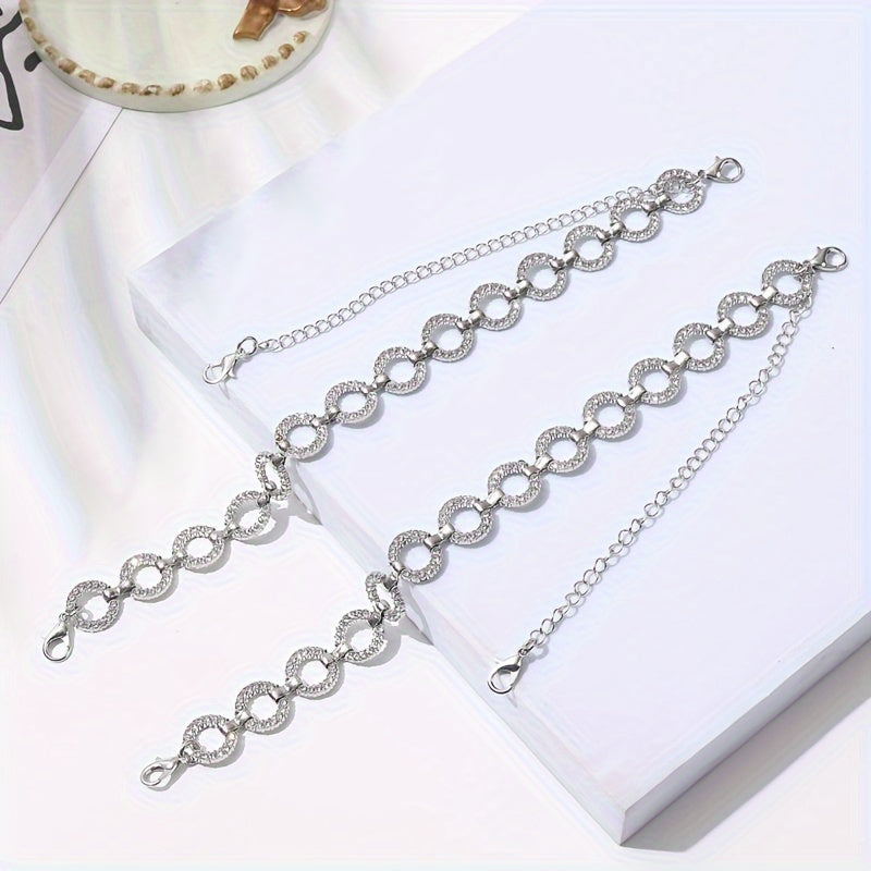 Correas de sujetador con patrón geométrico de metal ajustables para ropa interior y vestidos