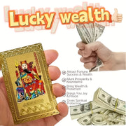 Tarjeta de amuleto zodiacal de oro del Año 2025 del Dragón para decorar el teléfono, regalo, decoración de habitación