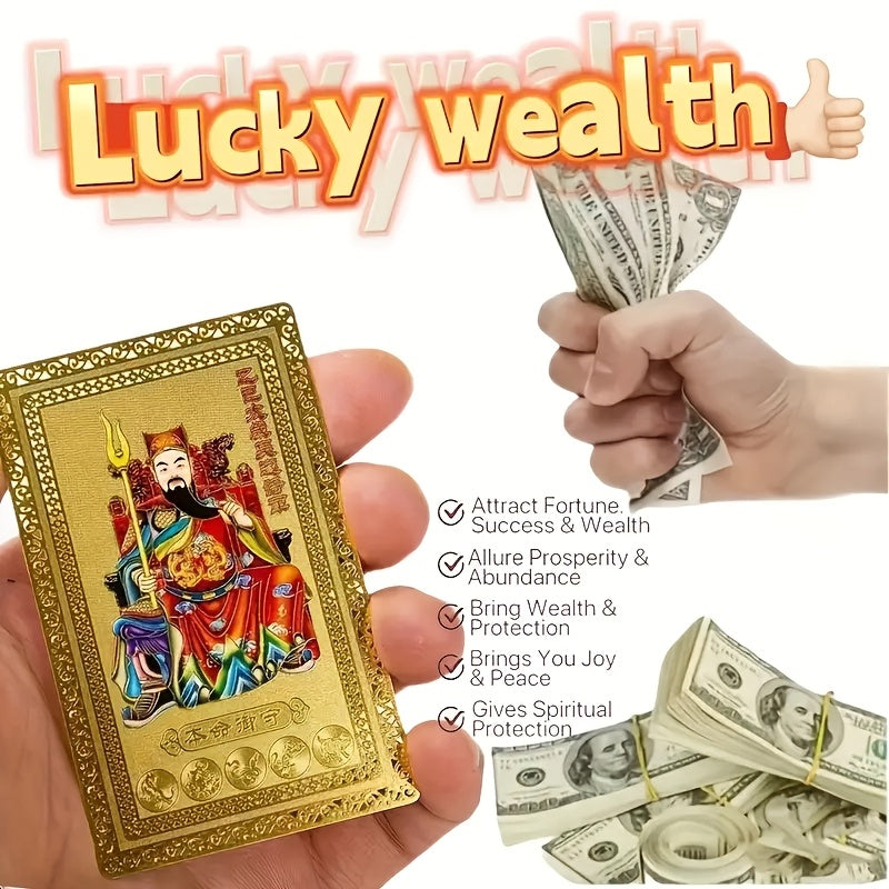 2025 Year of the Dragon Gold Zodiac Charm Card for Phone Decor Gift Room Decor