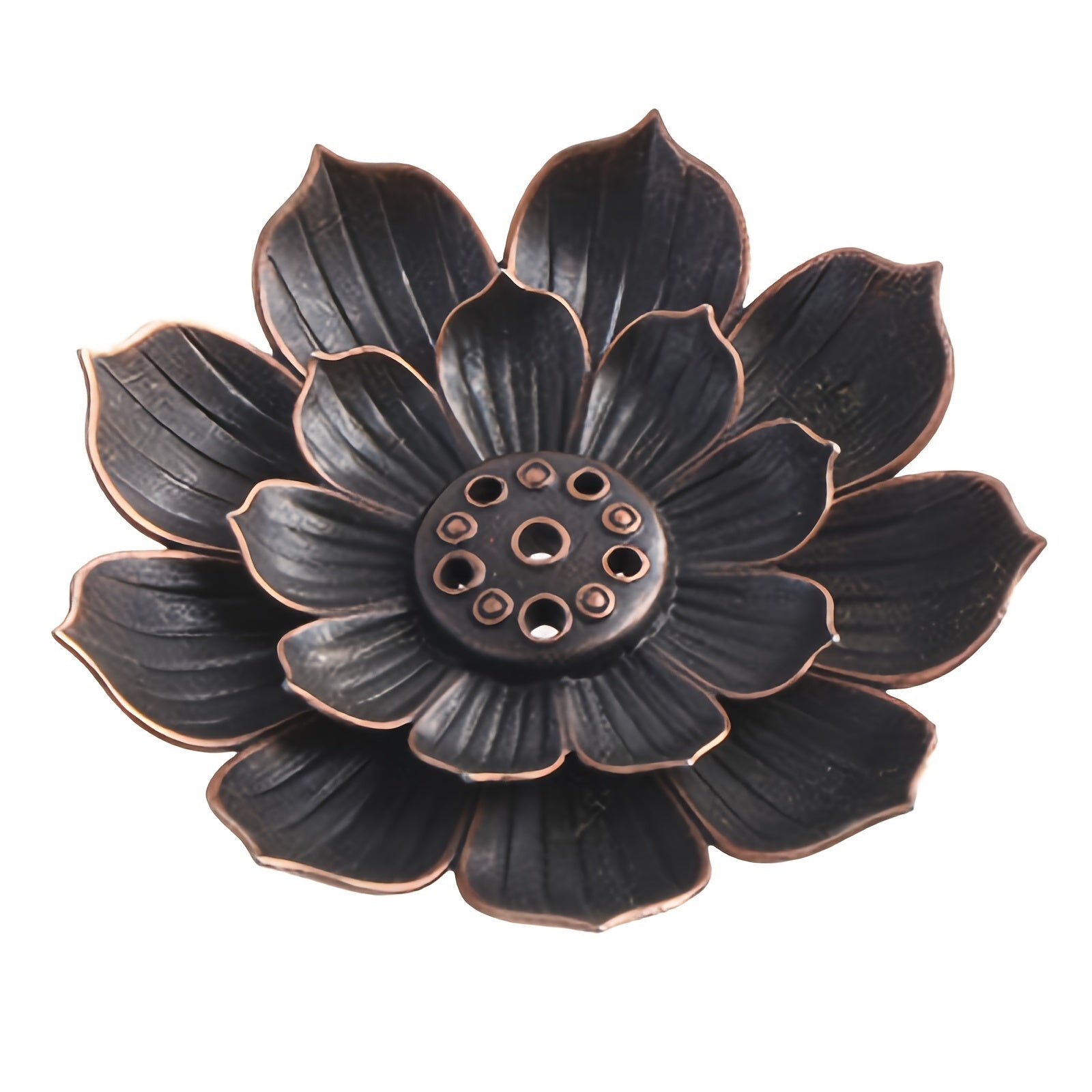 Incense Burner Holder for Tea Ceremony and Home Decor Lotus Flower Ceramic