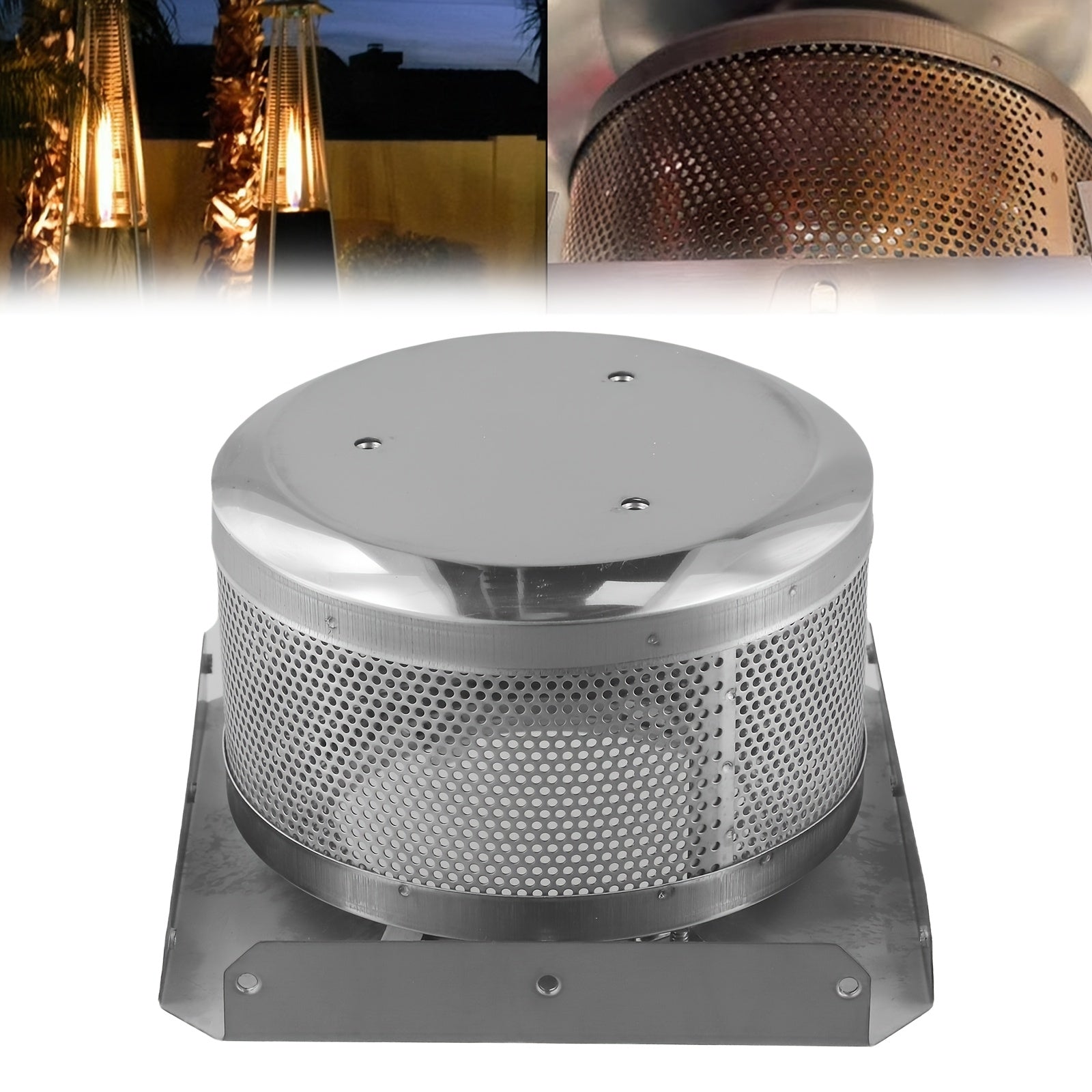 Outdoor Stainless Steel Gas Heater for Patio Garden Backyard