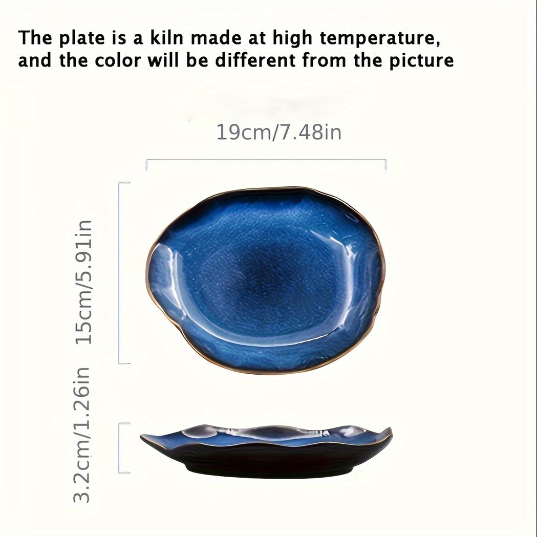 Irregular Ceramic Tableware for Hotels and Restaurants for Sushi and Steak Serving