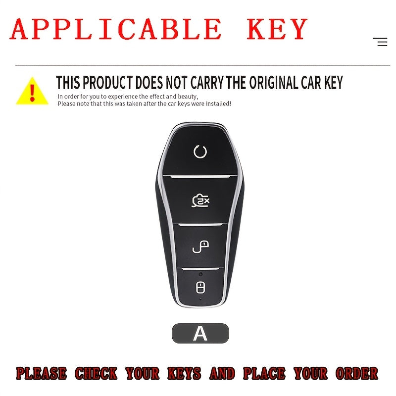 Zinc Alloy Car Key Cover for Electric Vehicles Compatible with Multiple Models