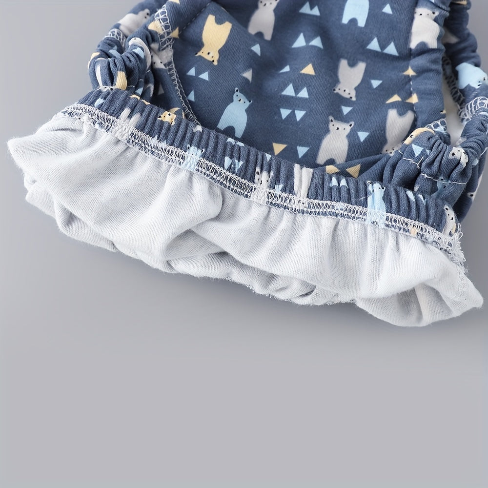 Cotton Training Pants Set of 6 Reusable Washable Potty Training Pants for Toddlers