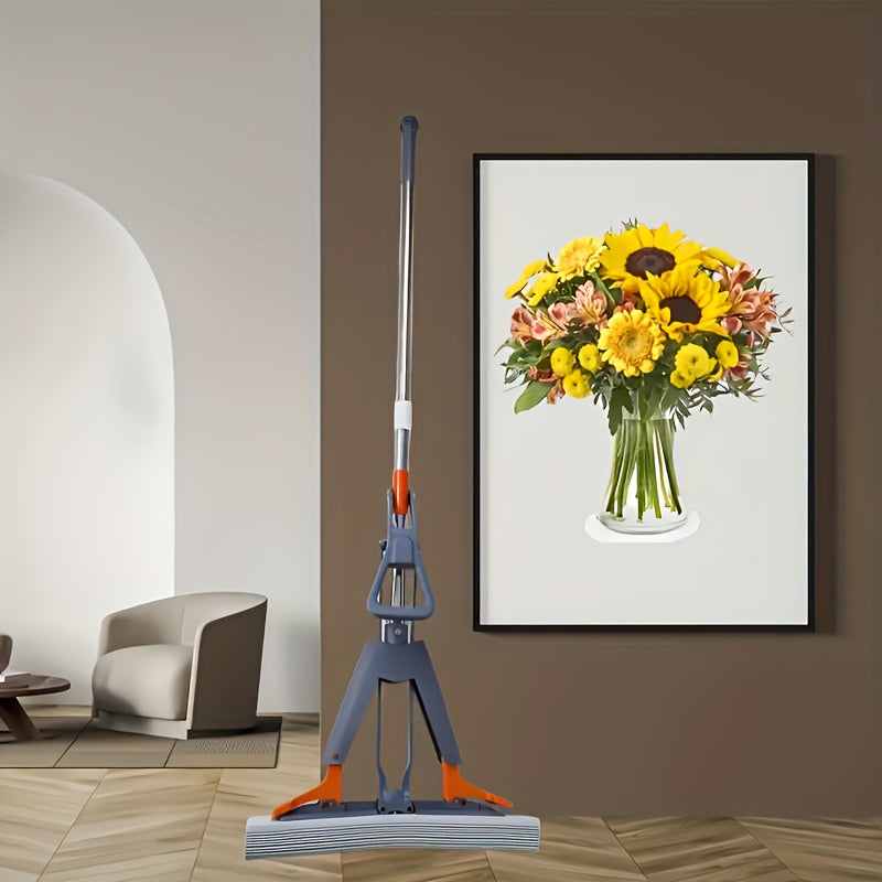 Eng yaxshi tanlov: Qo'l bilan tozalash uchun ikki qavatli gubka mop - Nam va quruq yuzalar uchun singdiruvchi, oshxona, hammom va pol uchun mukammal - Barcha uy yuzalari uchun zarur tozalash asbobi