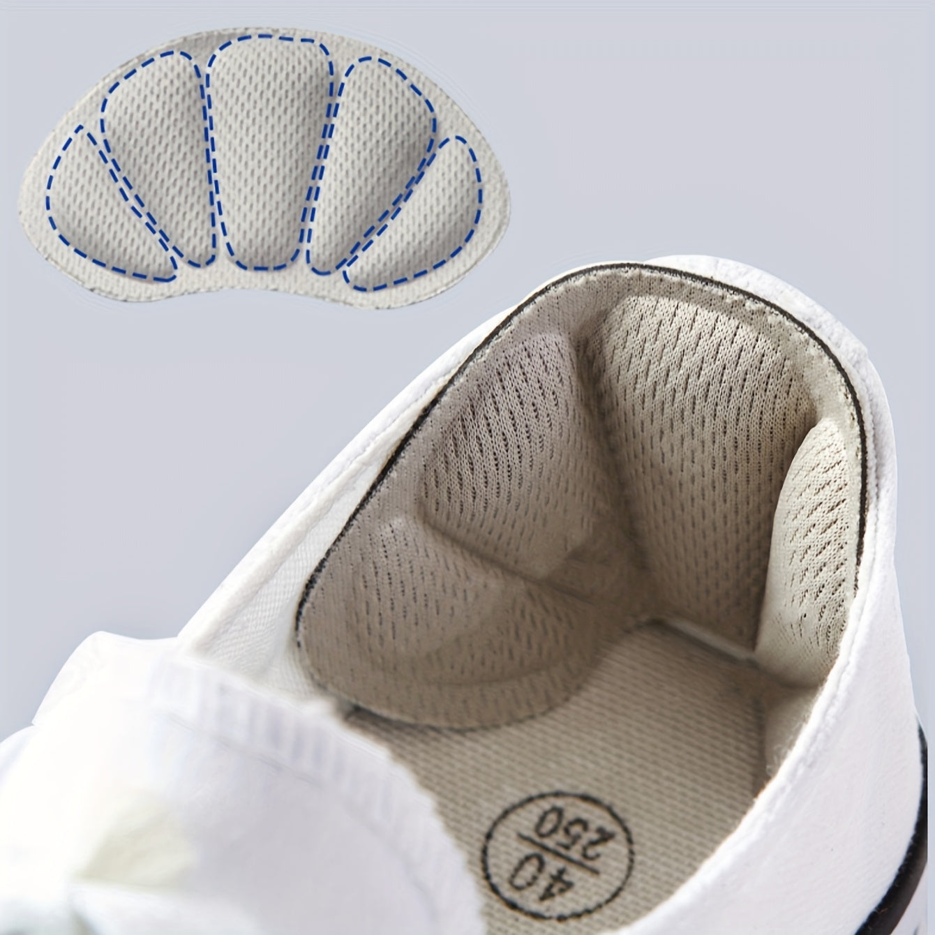 Unisex Gel Heel Protectors Cushion Pads Adhesive Heel Stickers 2PCS