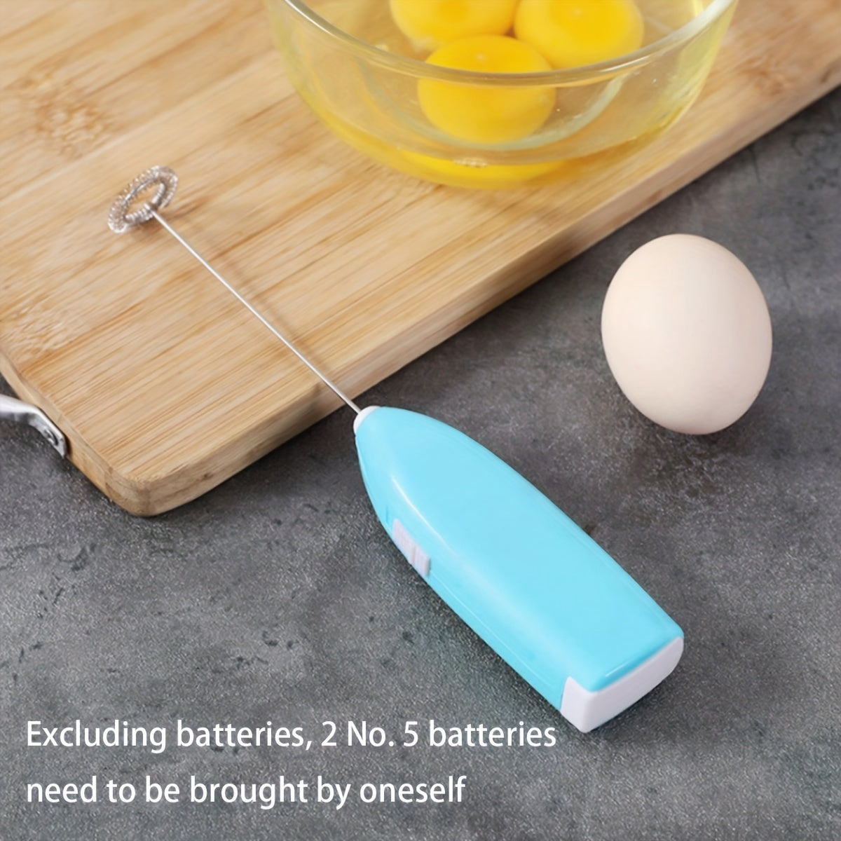 Мини-электрический блендер для молока, кофе, капучино, перемешивания. Батарея не входит в комплект.